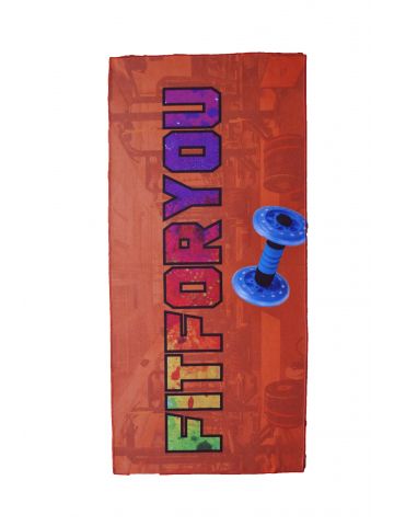 Telo palestra microfibra 45x100 stampato in sublimazione 