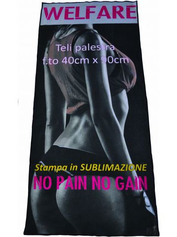 Telo palestra 40x90 cotone/microfibra sublimazione