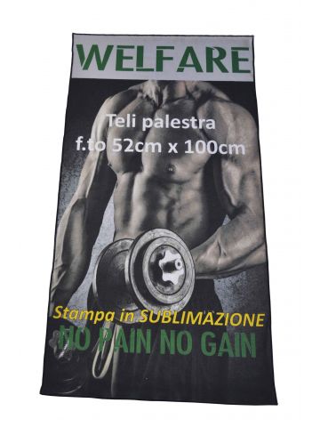 Telo palestra 53x100 cotone/microfibra sublimazione